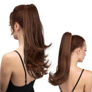 Chestnut Brown Long High Ponytail Hair Extension